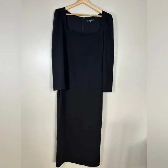 Badgley Mischka Black Long Sleeve Gown - Picture 5 of 15